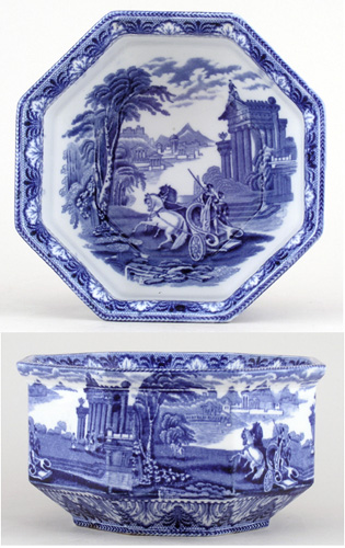Bowl octagonal c1920s or 1930s